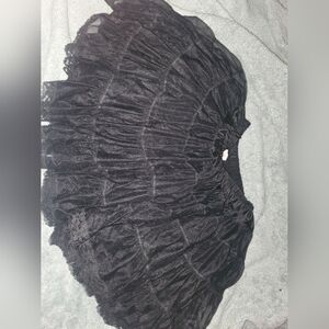 Puffy Gothic black skirt